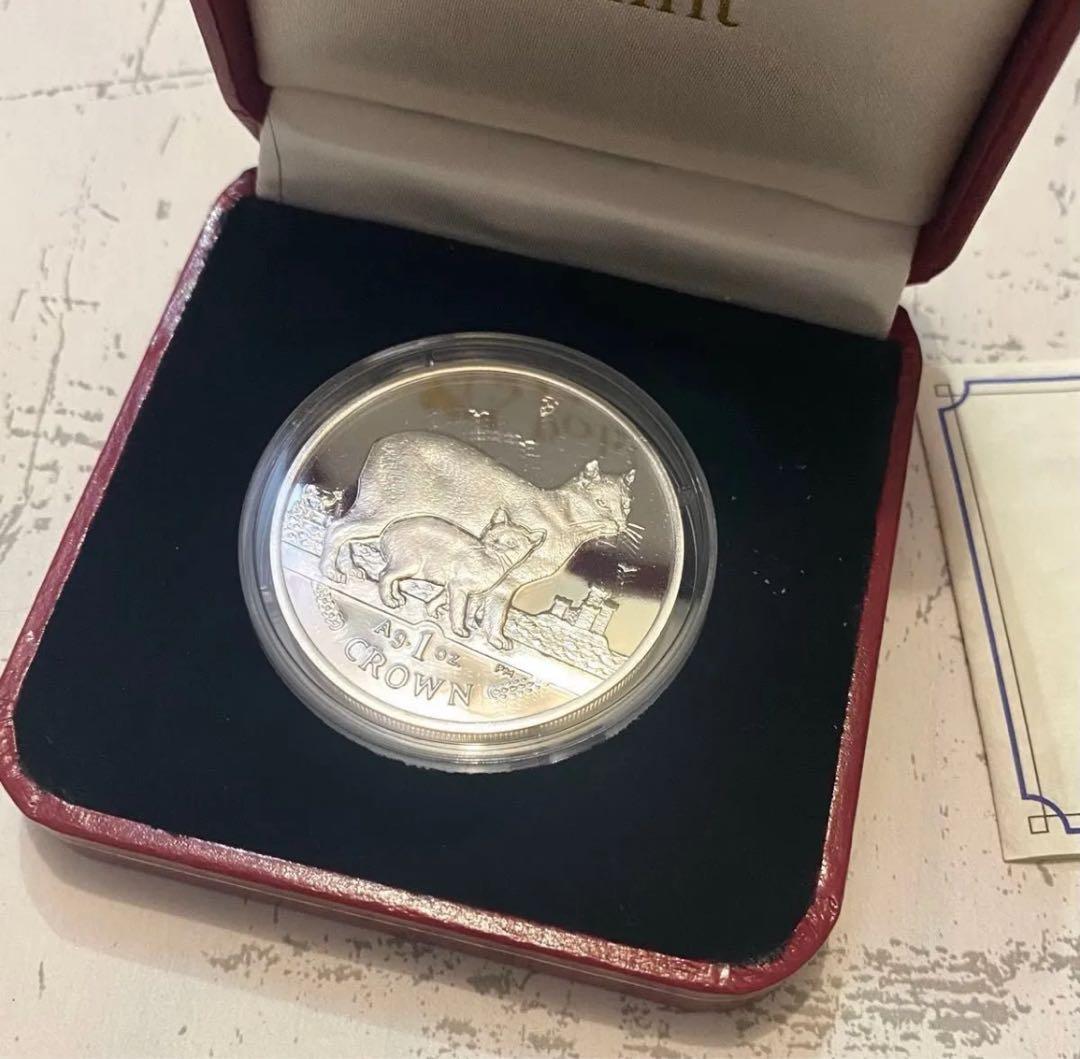限定レア☆マン島 キャット 銀貨 2012 マンクス Manx 純銀 猫