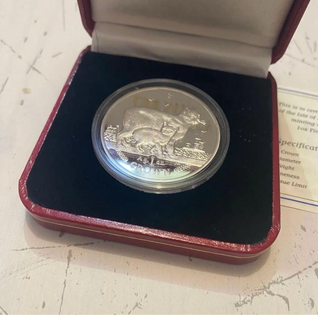 限定レア☆マン島 キャット 銀貨 2012 マンクス Manx 純銀 猫