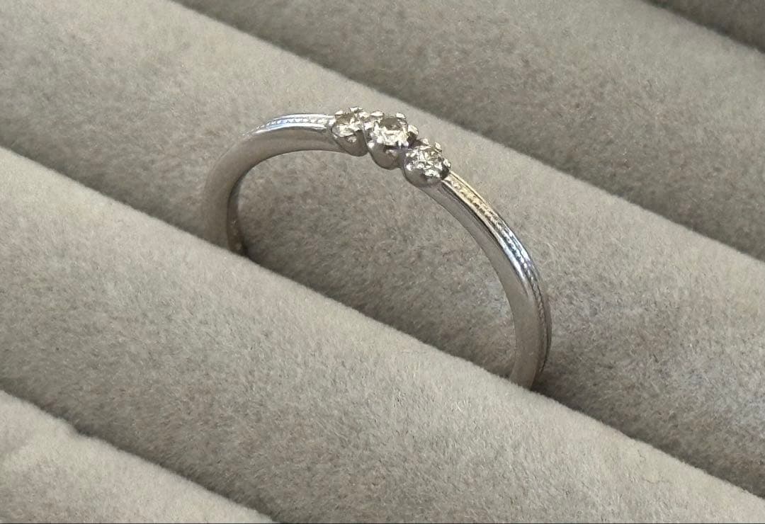 組曲 KUMIKYOKU K10WG リング ダイヤ0.07ct