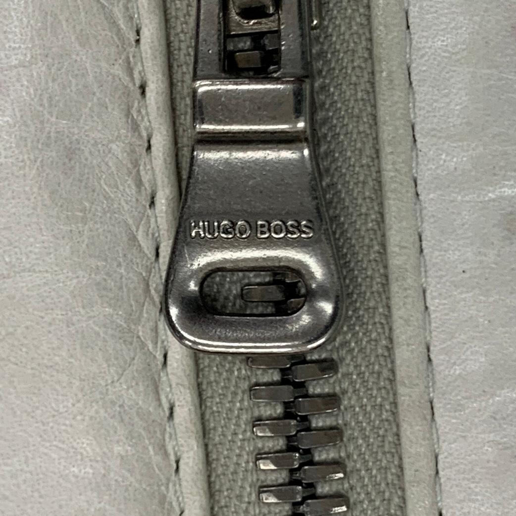 HUGO BOSS レザー ジャケット シングルライダース Lサイズ カウレザー