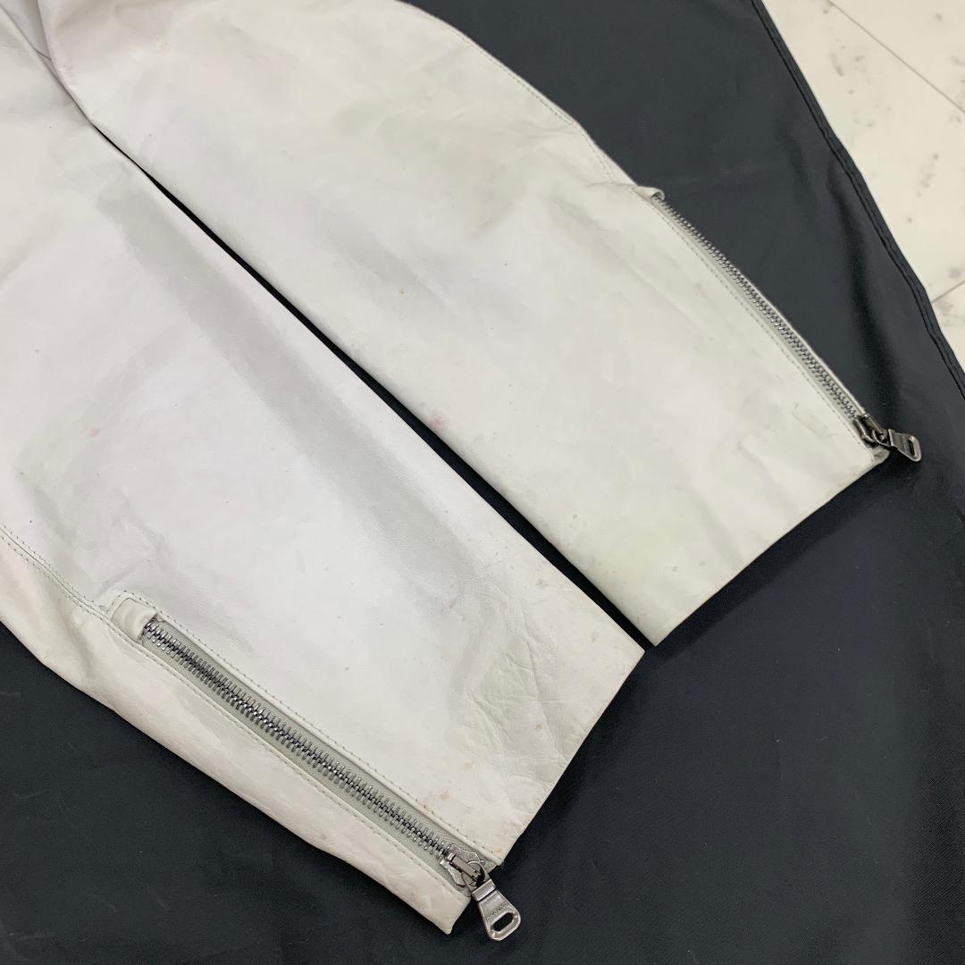 HUGO BOSS レザー ジャケット シングルライダース Lサイズ カウレザー