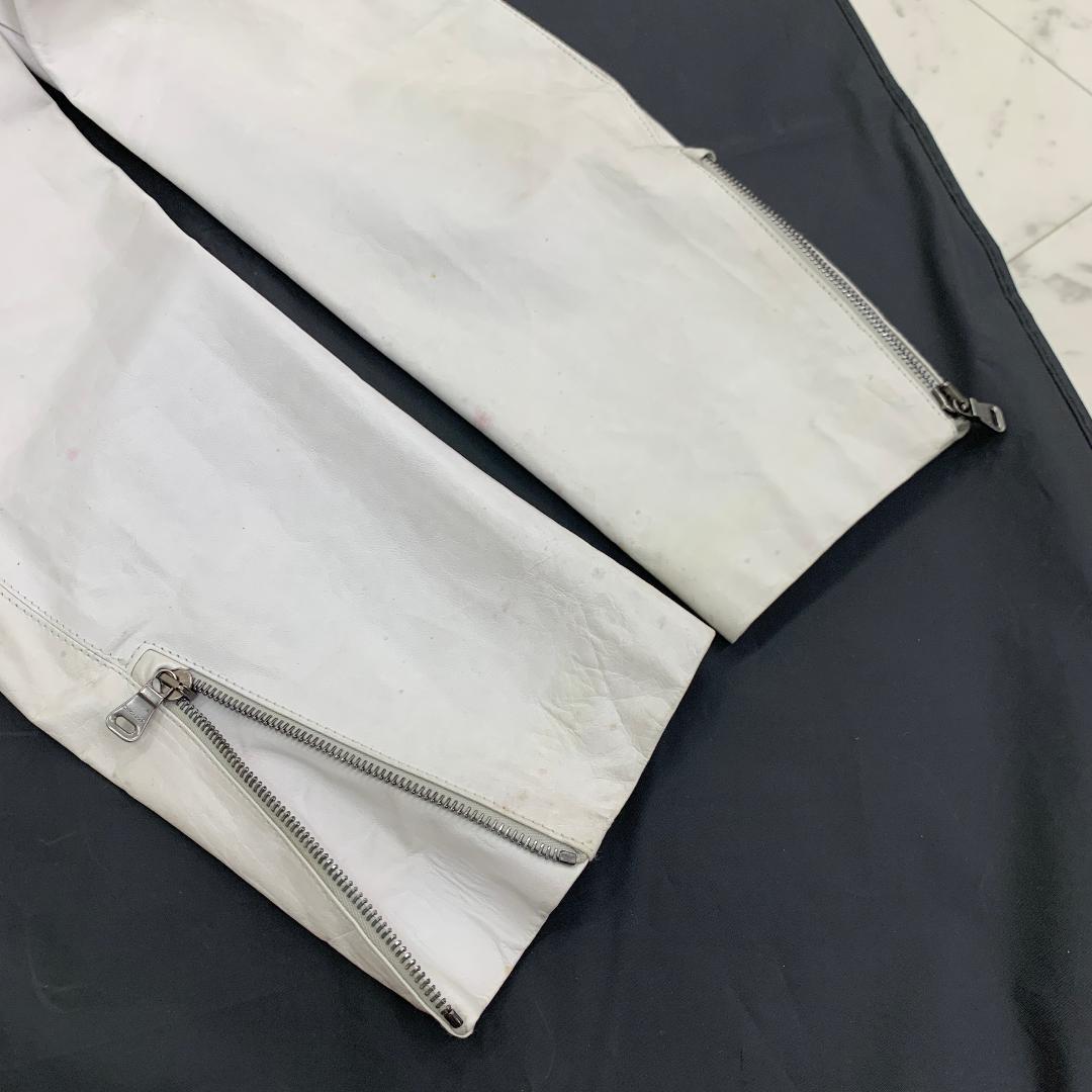 HUGO BOSS レザー ジャケット シングルライダース Lサイズ カウレザー