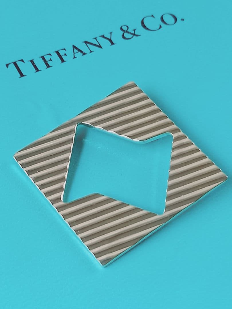 美品 TIFFANY ティファニー スクエア ブローチ&ペンダント トップ