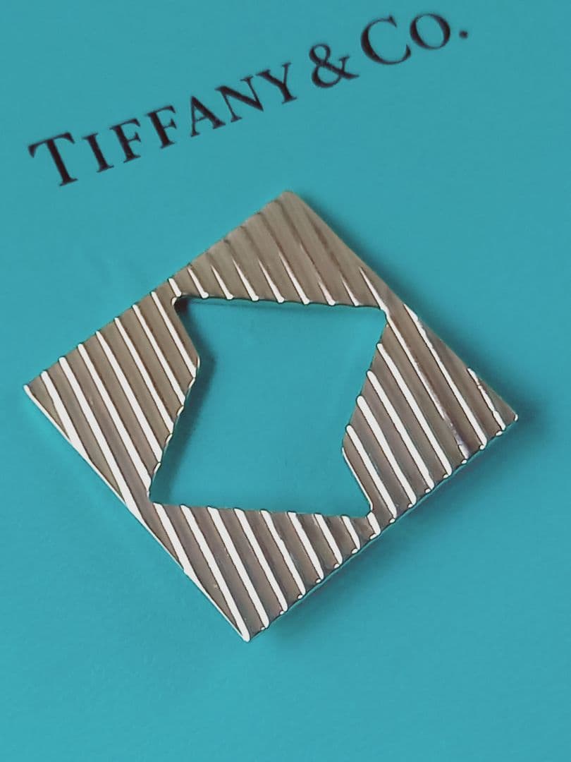 美品 TIFFANY ティファニー スクエア ブローチ&ペンダント トップ