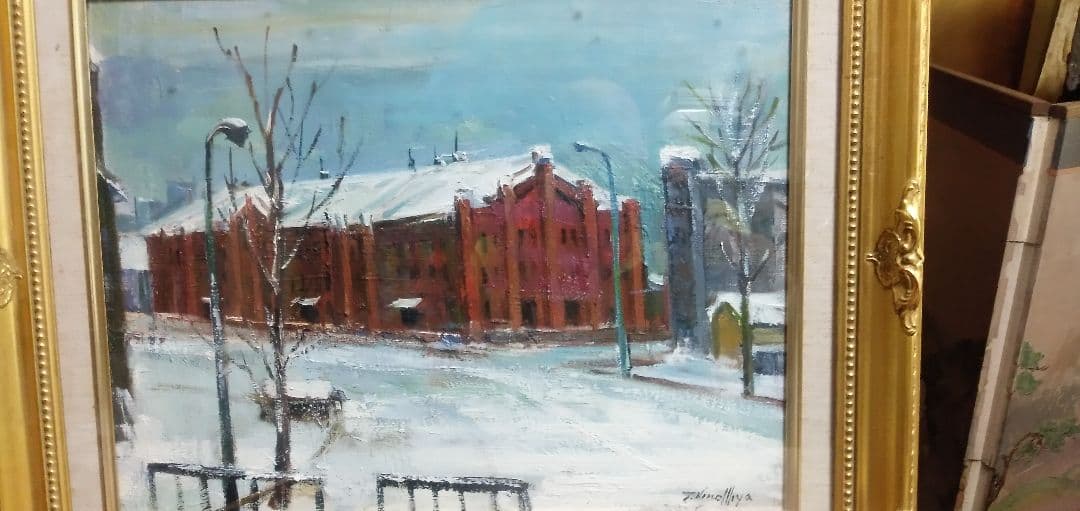 F6号の油絵ですサインは読めなません