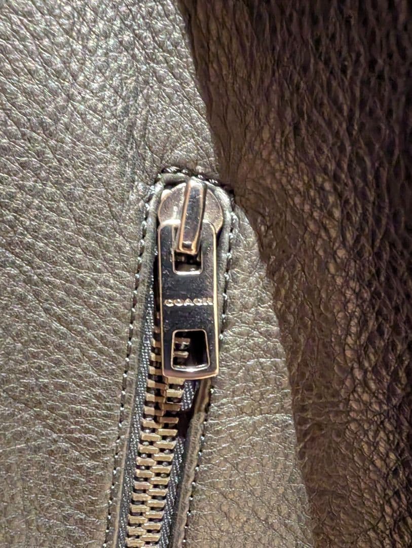 【美品】COACH　ジャケット　牛革　ブラック　コーチ　シングル