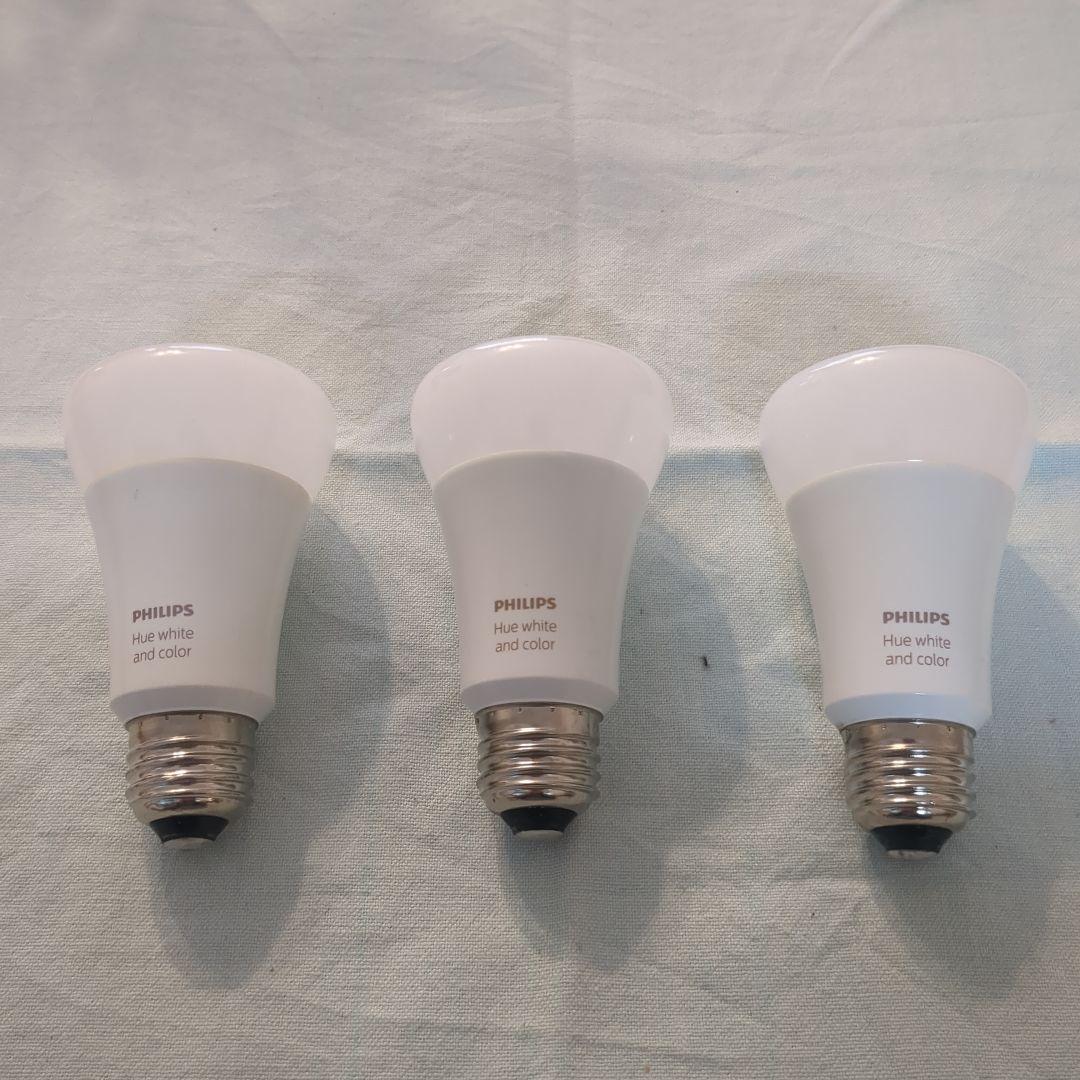 PHILIPS Hue 白色・カラーLED電球　3個セット