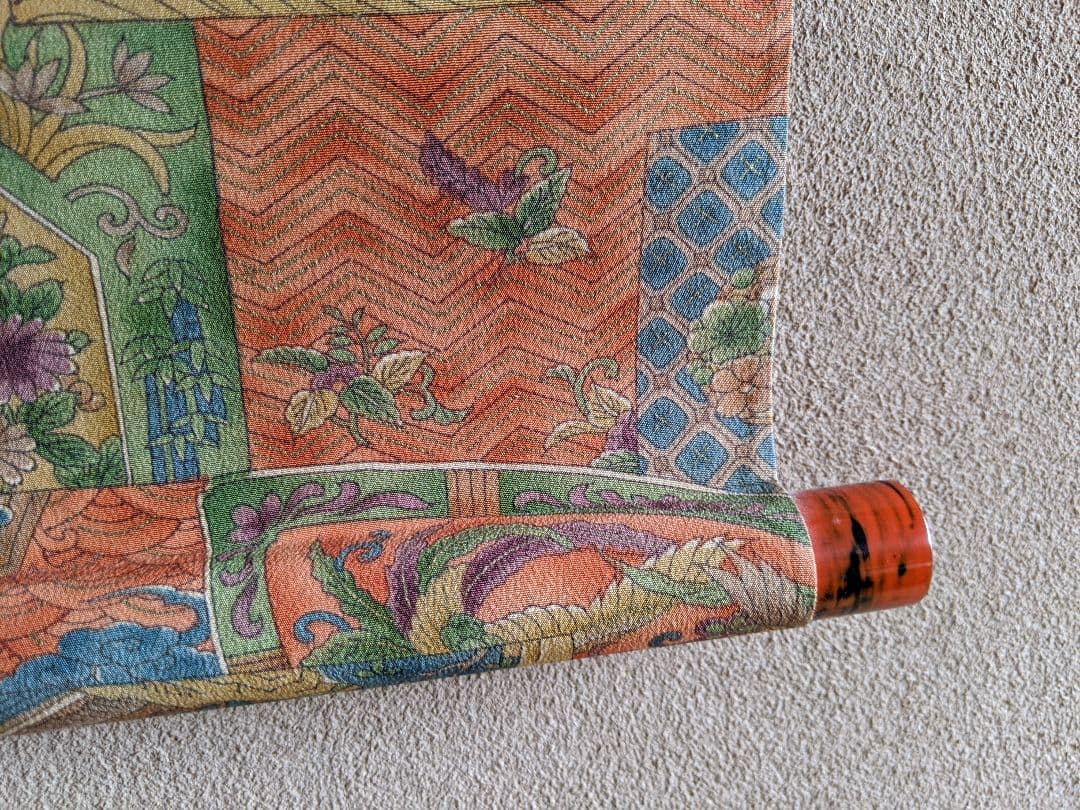 薮田夏秋氏　岡寺天女碑拓本　創作掛軸