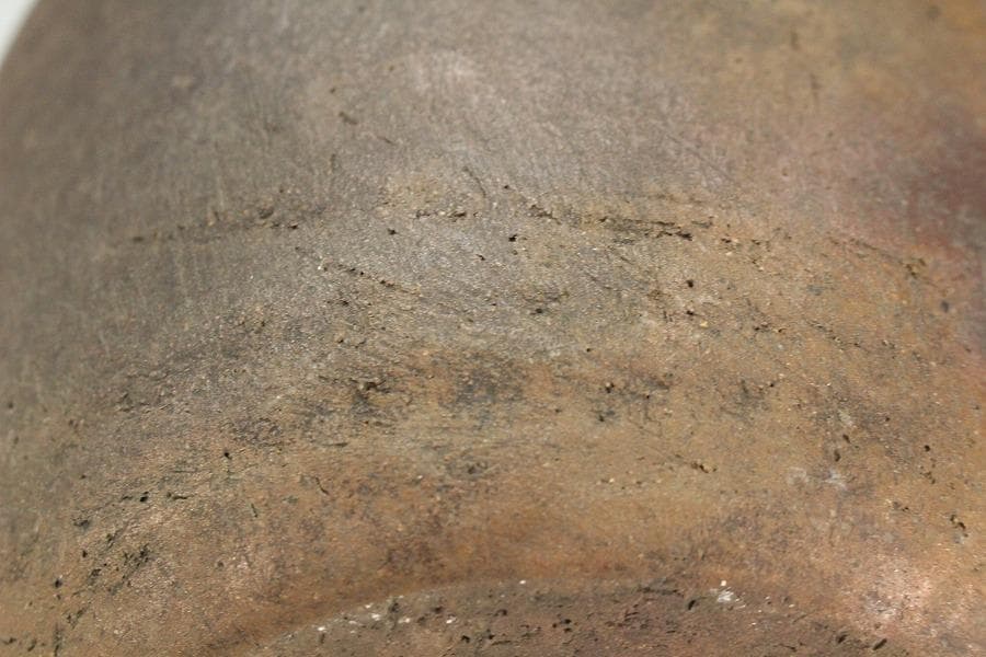 古美術 古備前 胴張 水指 塗蓋 時代物 良箱 茶道具(K-XA784)