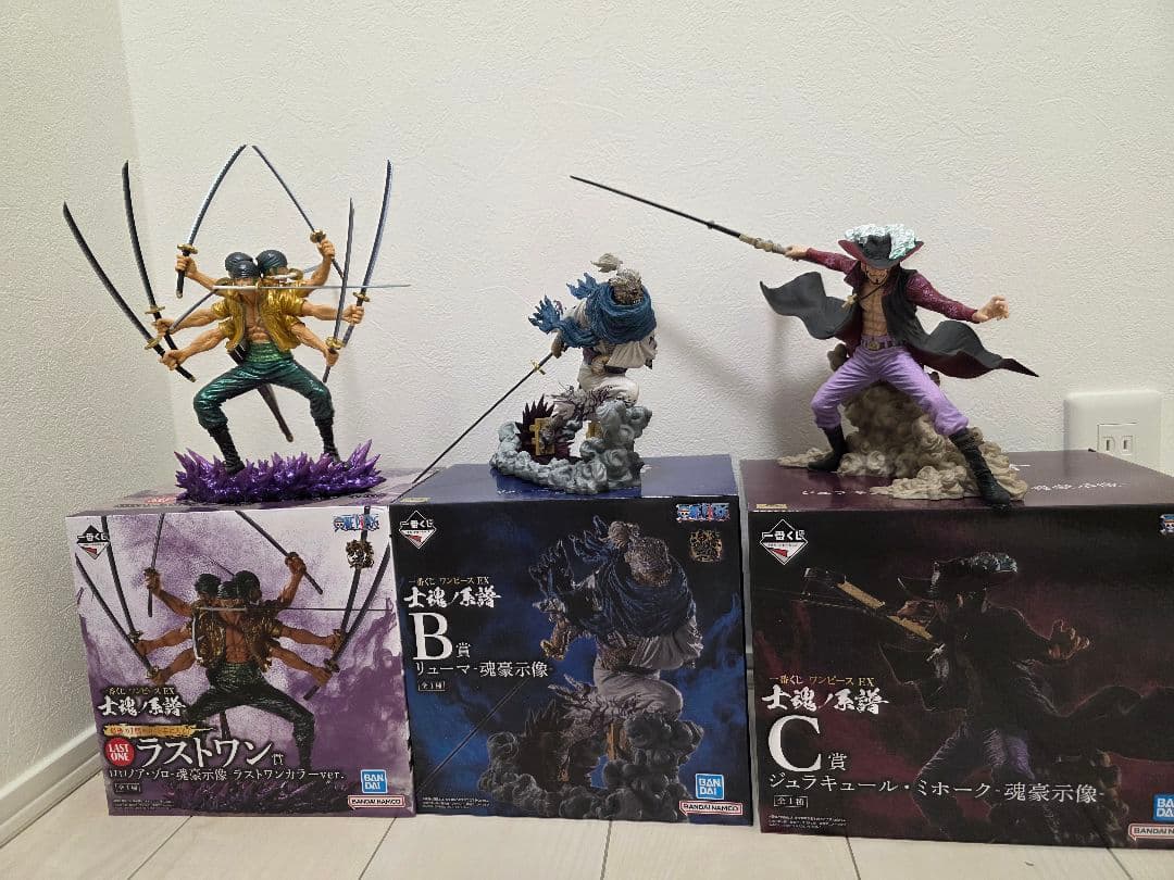 【開封品】一番くじ ワンピース EX 士魂ノ系譜 B賞C賞 ラストワン賞セット