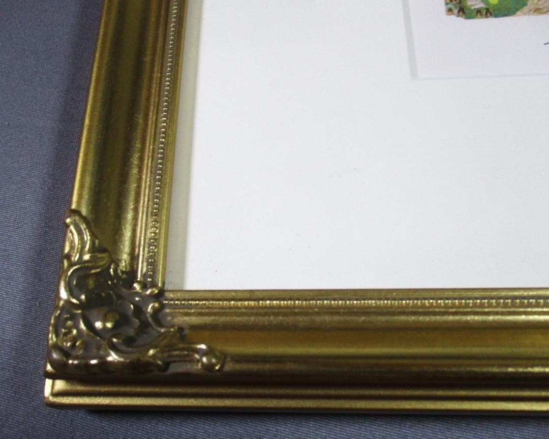 ★美品　山下清 トンネルのある風景 290/300　金縁　リトグラフ★