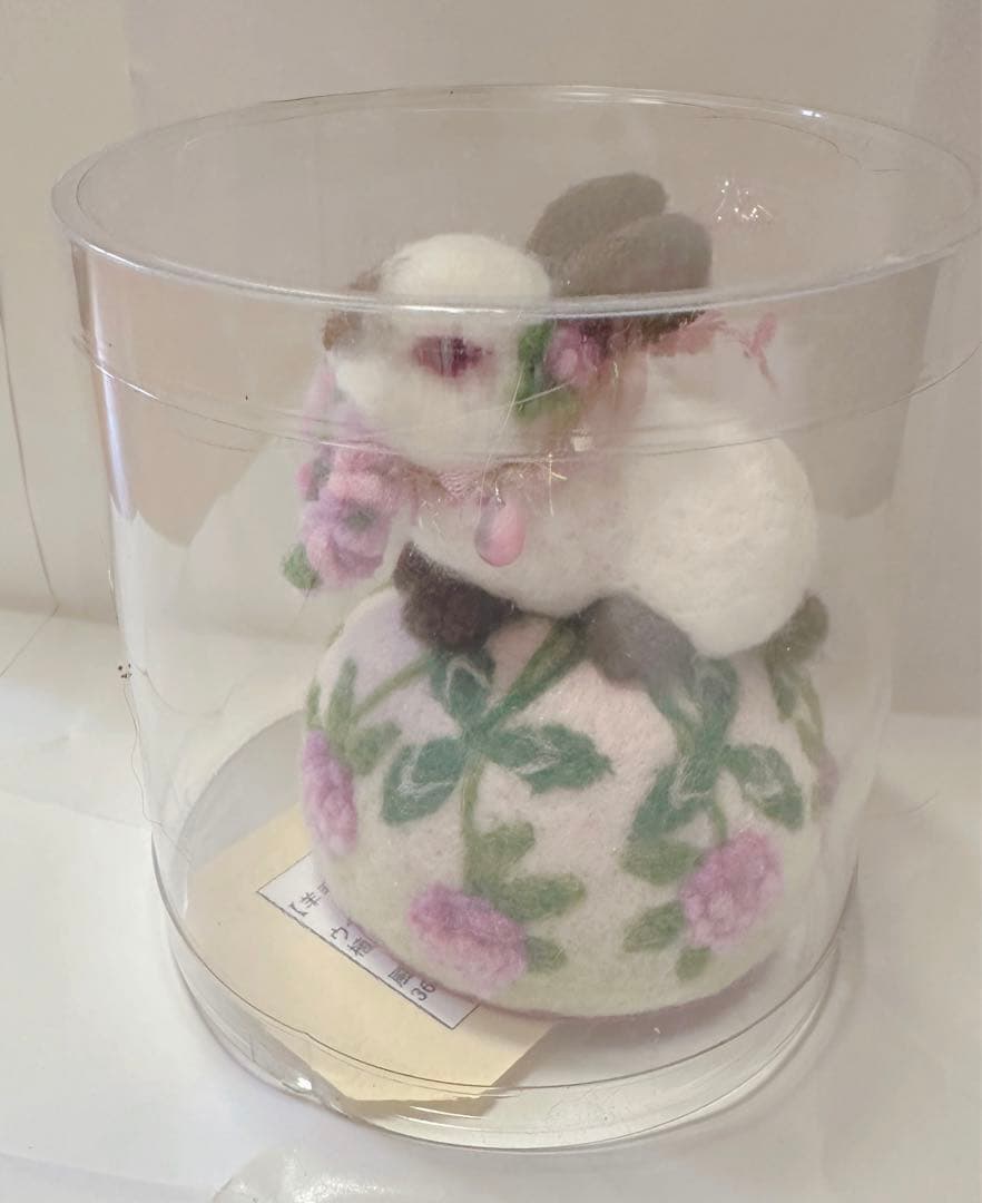 刺繍 うさぎ 作家 テディベア ハンドメンド ぬいぐるみ