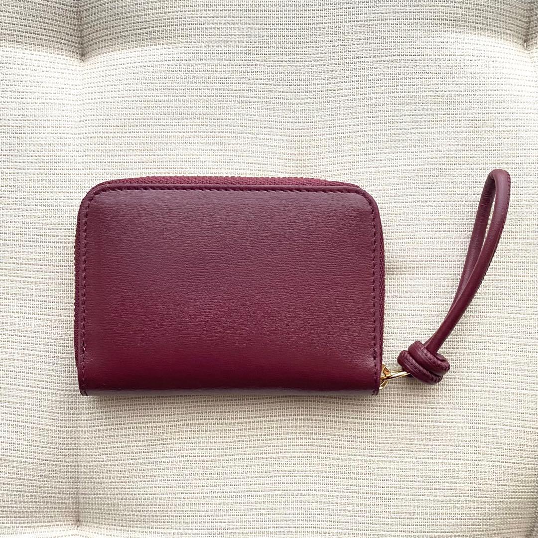 【JIL SANDER】ジルサンダー GIRO スモールウォレット Gレッド