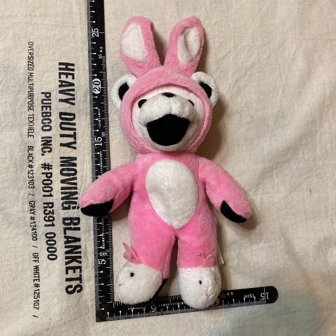 ぬいぐるみ　グレイトフルデッドベア　ピンク　うさぎ　着ぐるみ　23cm 綺麗目