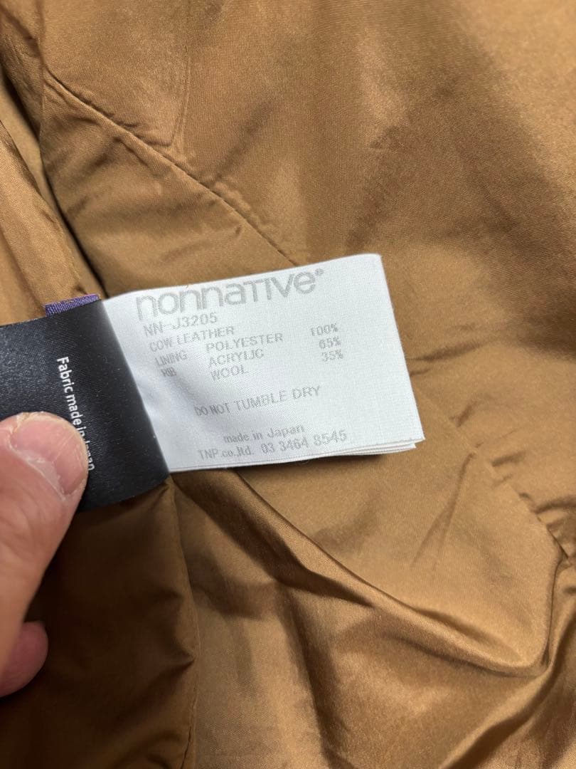 ジャケット・アウター nonnative RIDER BLOUSON COW LEATHER 1