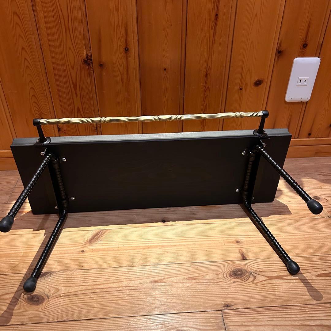 No.6 ソロテーブル アイアンミニテーブル ツイストハンガー付　ディスプレイ棚