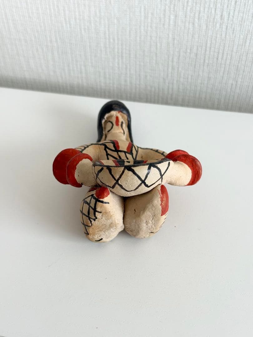 ブラジル カラジャ族 民芸品 陶器製 郷土玩具 人形