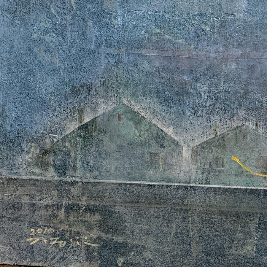 2010年 藤井武 窓辺 油彩 F6号 縦24cm 横66cm 世界に1枚の絵