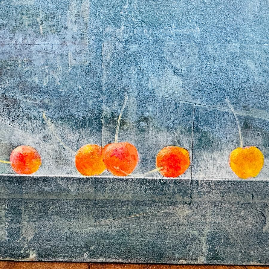 2010年 藤井武 窓辺 油彩 F6号 縦24cm 横66cm 世界に1枚の絵