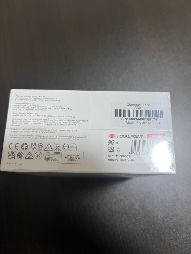 SHOKZ OPENRUN 骨伝導イヤホン★ ブラック