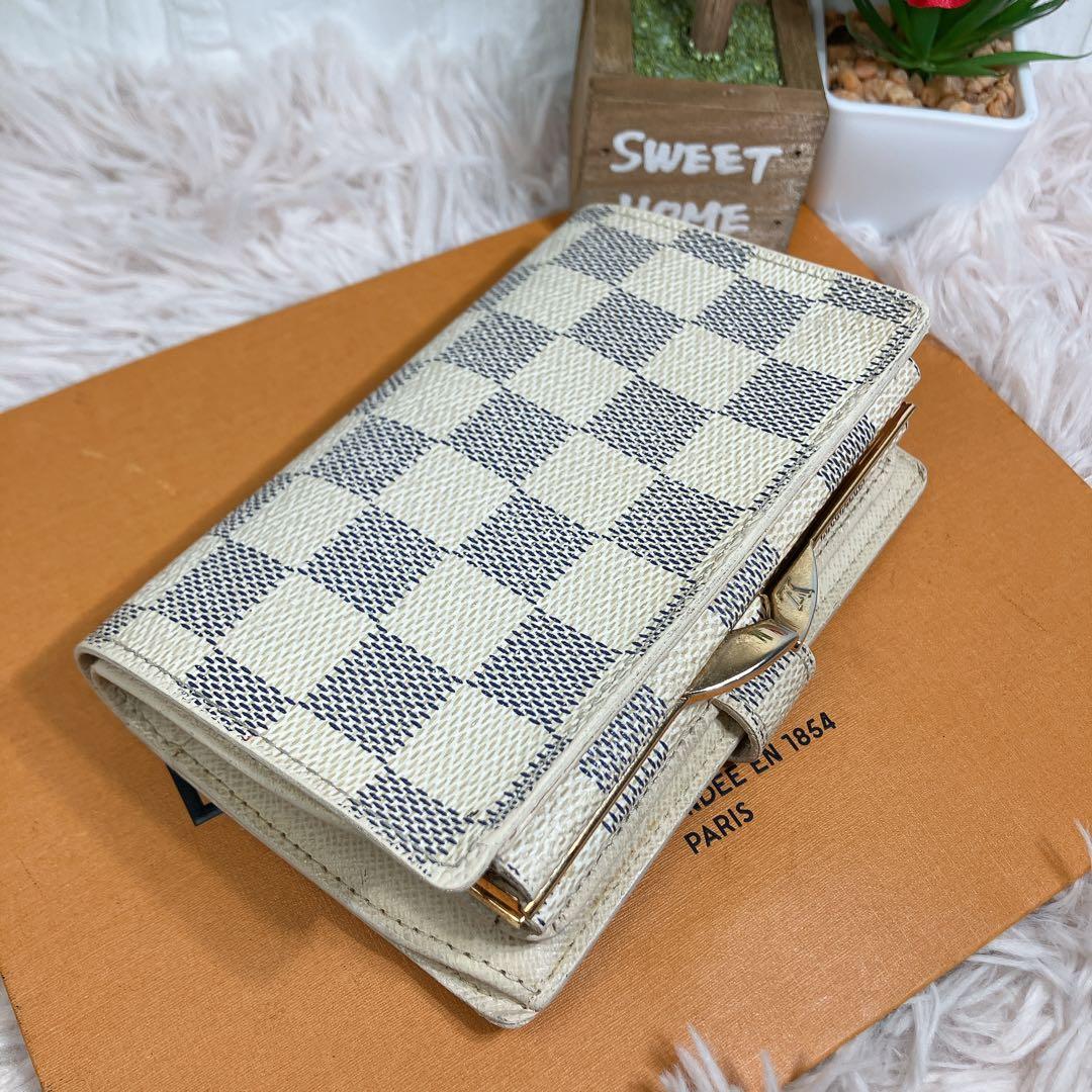！美品！ ルイヴィトン ダミエ アズール ポルトフォイユ ヴィエノワ 新型 財布