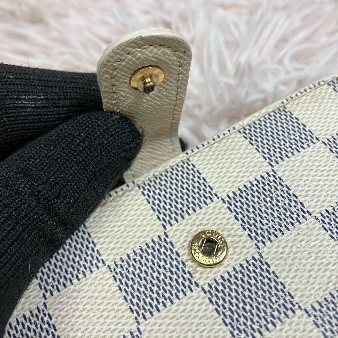 ！美品！ ルイヴィトン ダミエ アズール ポルトフォイユ ヴィエノワ 新型 財布