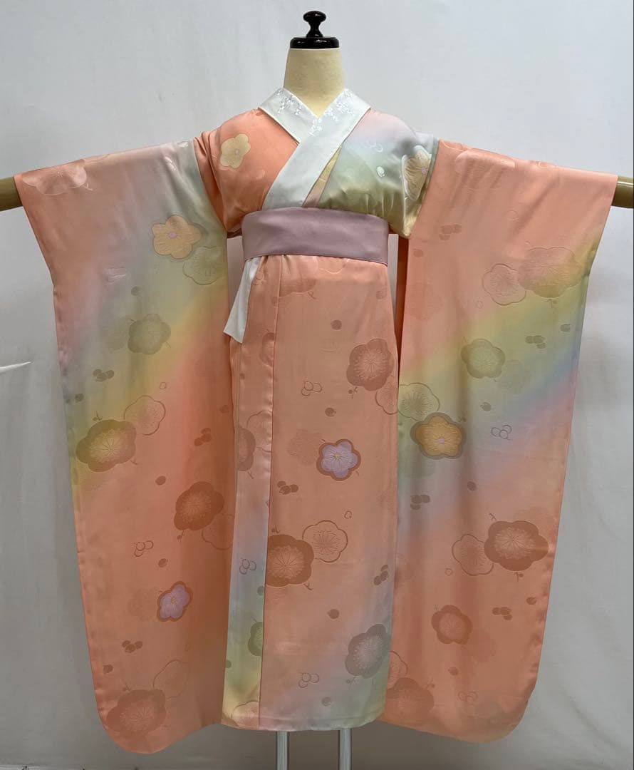 豪華　振り袖　フルセット　別誂長襦袢　成人式　金彩　宝づくし　刺繍　絞り　647