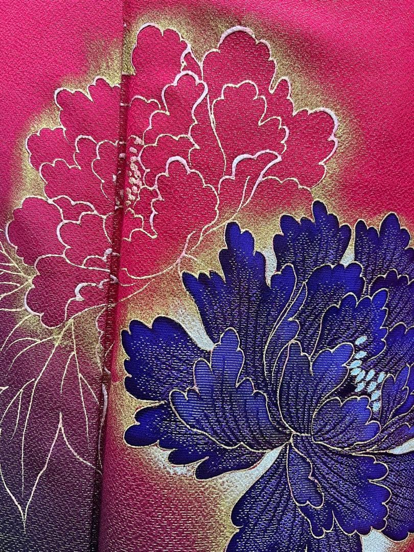 振り袖　フルセット　別誂長襦袢付　金彩加工　金通し　振袖　成人式　セット　611