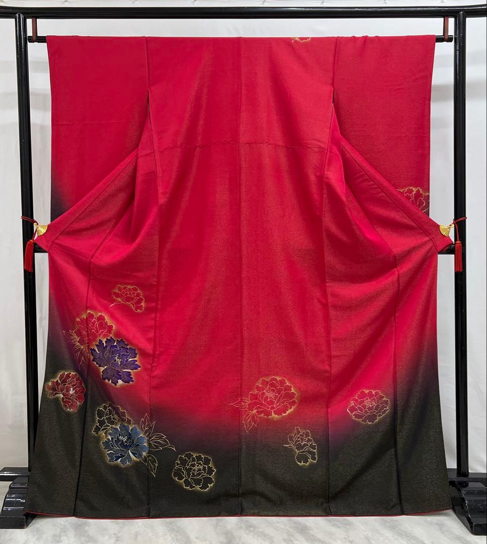 振り袖　フルセット　別誂長襦袢付　金彩加工　金通し　振袖　成人式　セット　611