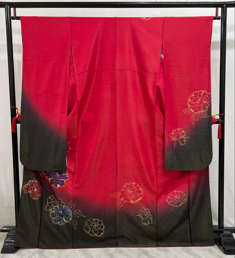振り袖　フルセット　別誂長襦袢付　金彩加工　金通し　振袖　成人式　セット　611