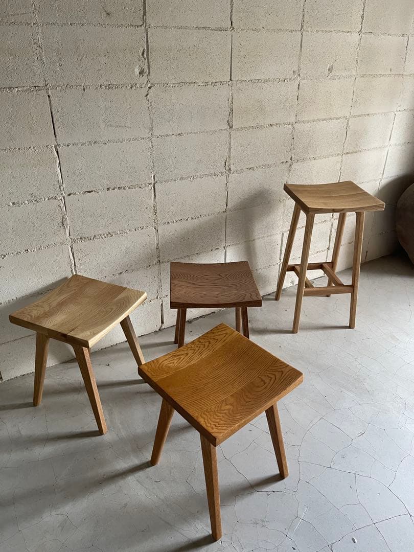 keikei リフレッシュタイプチェア　ロータイプ　オーク無垢　メープル色