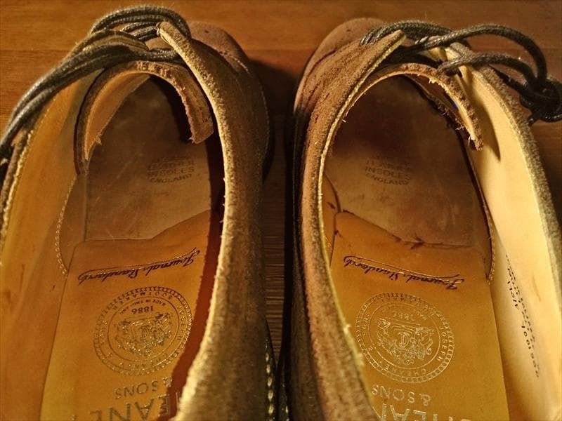 CHEANEY チーニー BAXLEY／ブラウンスエードウイングチップ／8F