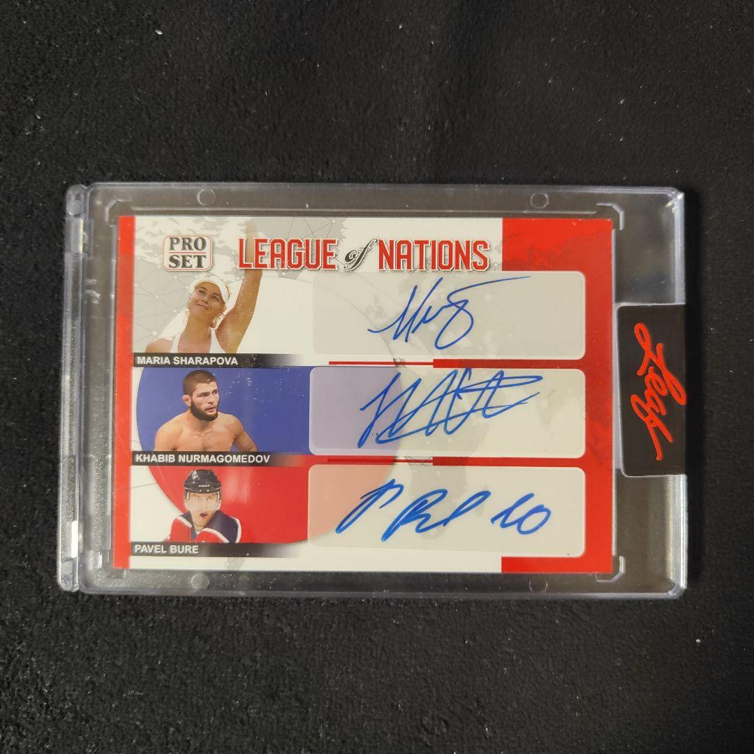 leaf pro set ハビブ・ヌルマゴメドフ　シャラポワ　サインカード