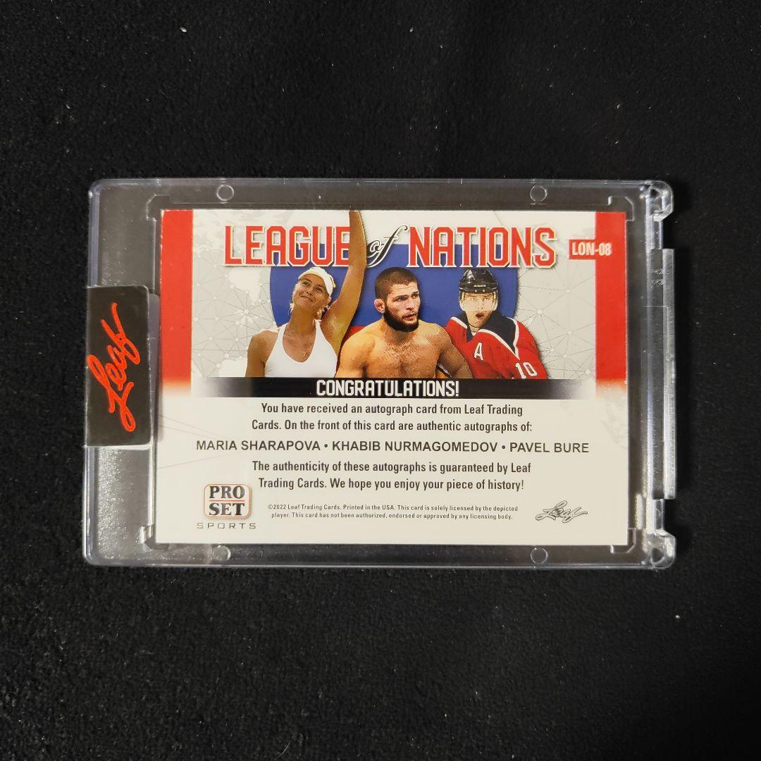 leaf pro set ハビブ・ヌルマゴメドフ　シャラポワ　サインカード