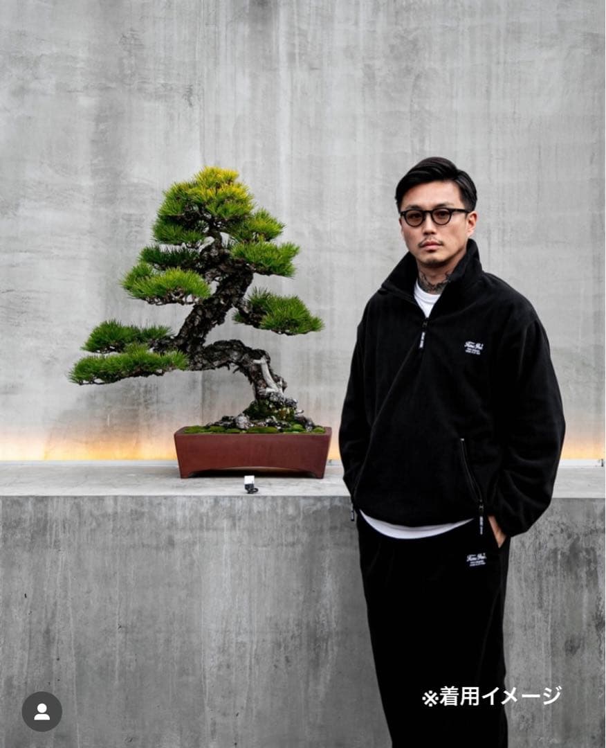 Timc inc Fleece Navy ハーフジップフリース