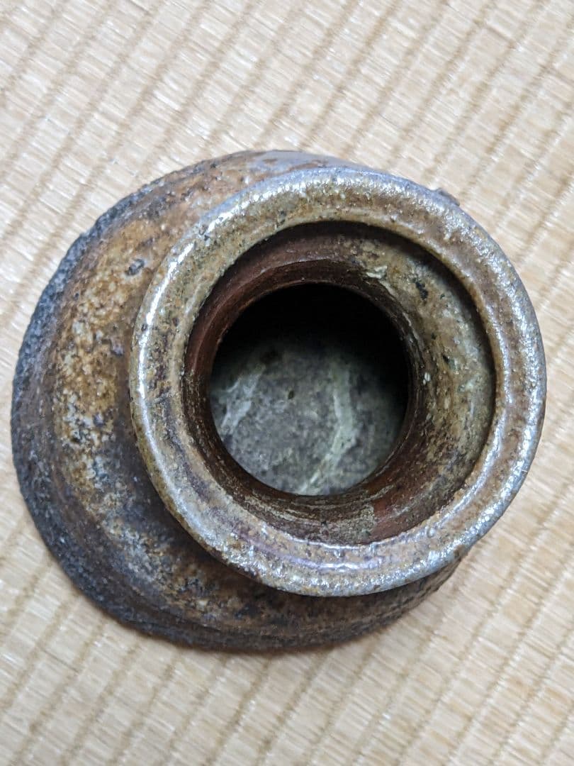 ♦備前焼 花器 花活け 華道 焼締め 岡山県 ？丹波焼 置物飾り 骨董品