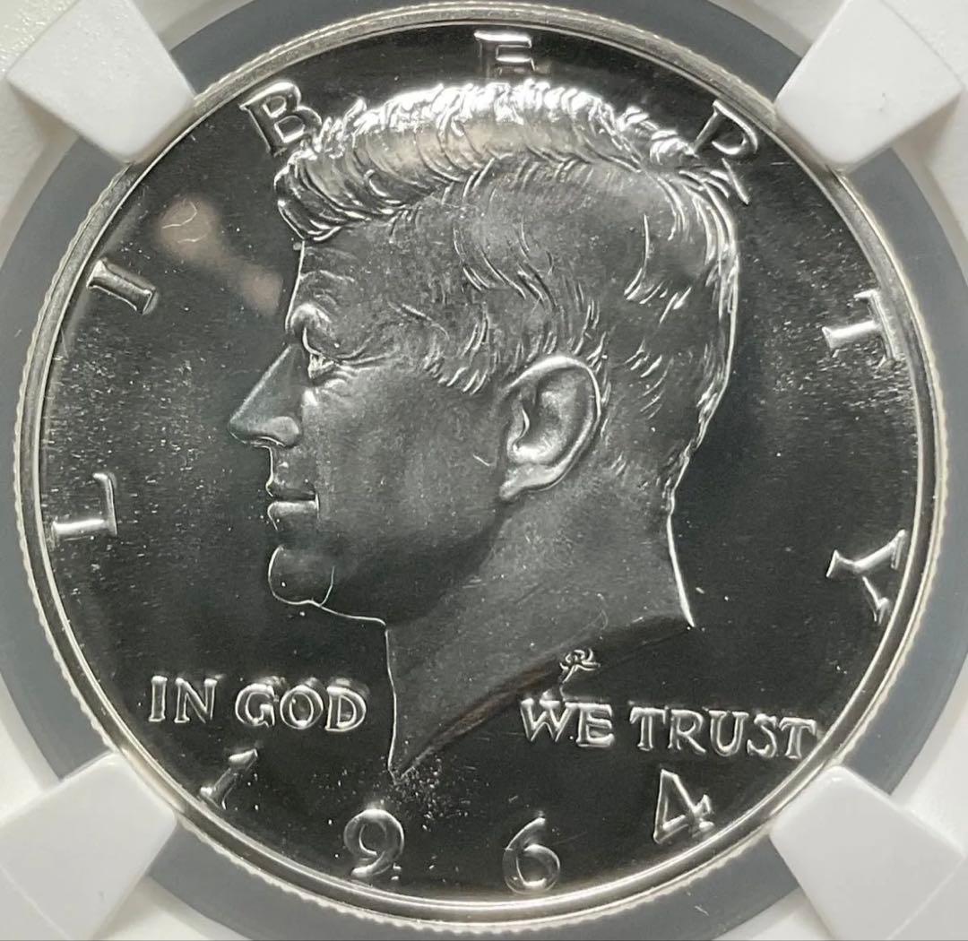 【本物保証】NGC鑑定　アメリカ　ハーフダラー　PF68 希少サインラベル　銀貨