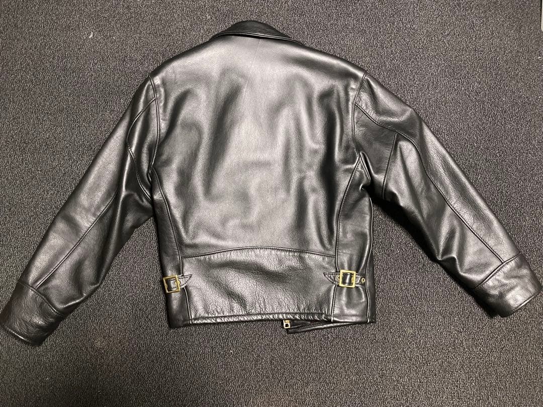 Schott 681 USA製 ウール裏地 シングル ライダースジャケット 38