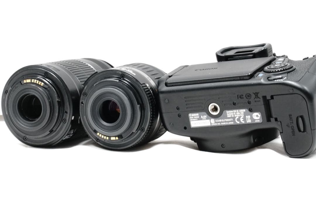 極美品✨Canon 70D Wifi装備 ダブルレンズ ✨安心フルセット✨