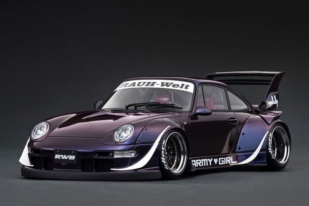 1/18 イグニッションモデル RWB 993 ポルシェ 紫 ignition