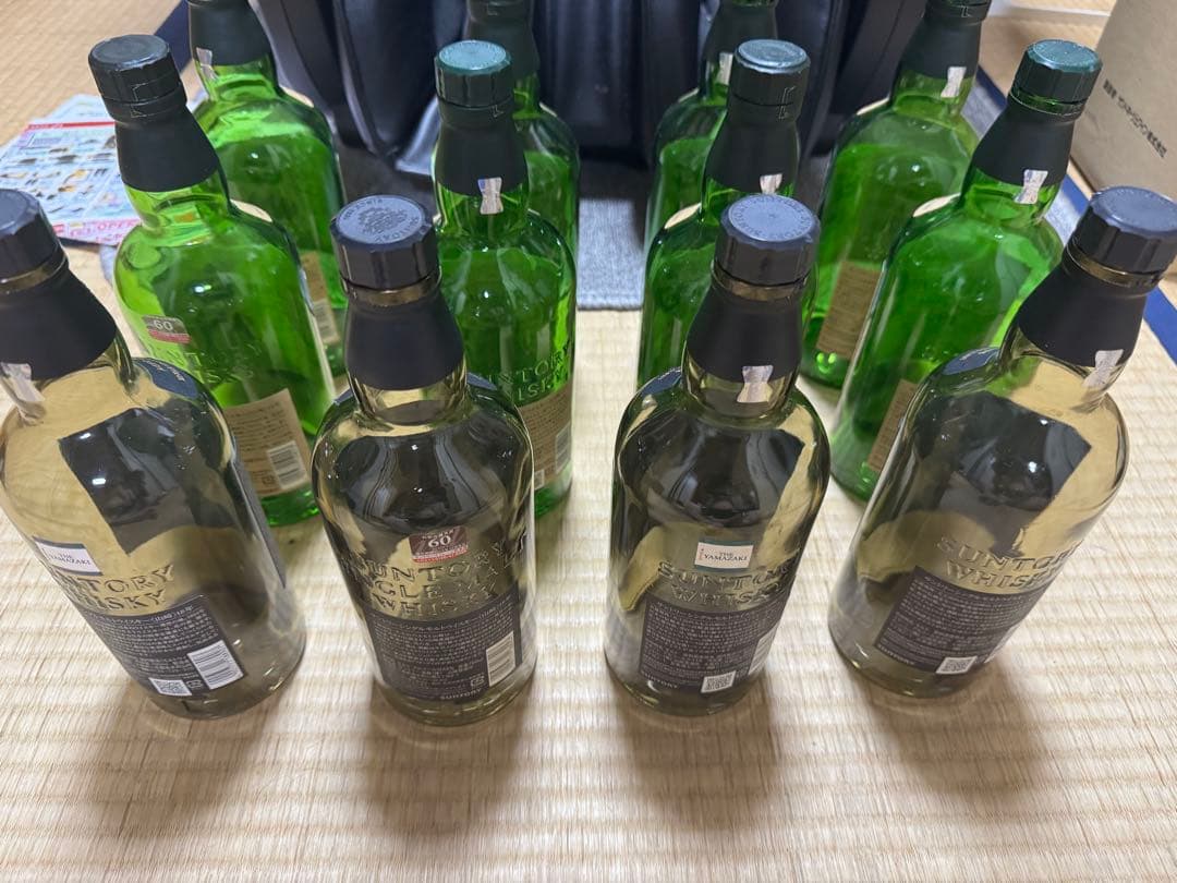 白州18年　空瓶8本　山崎18年　空瓶4本