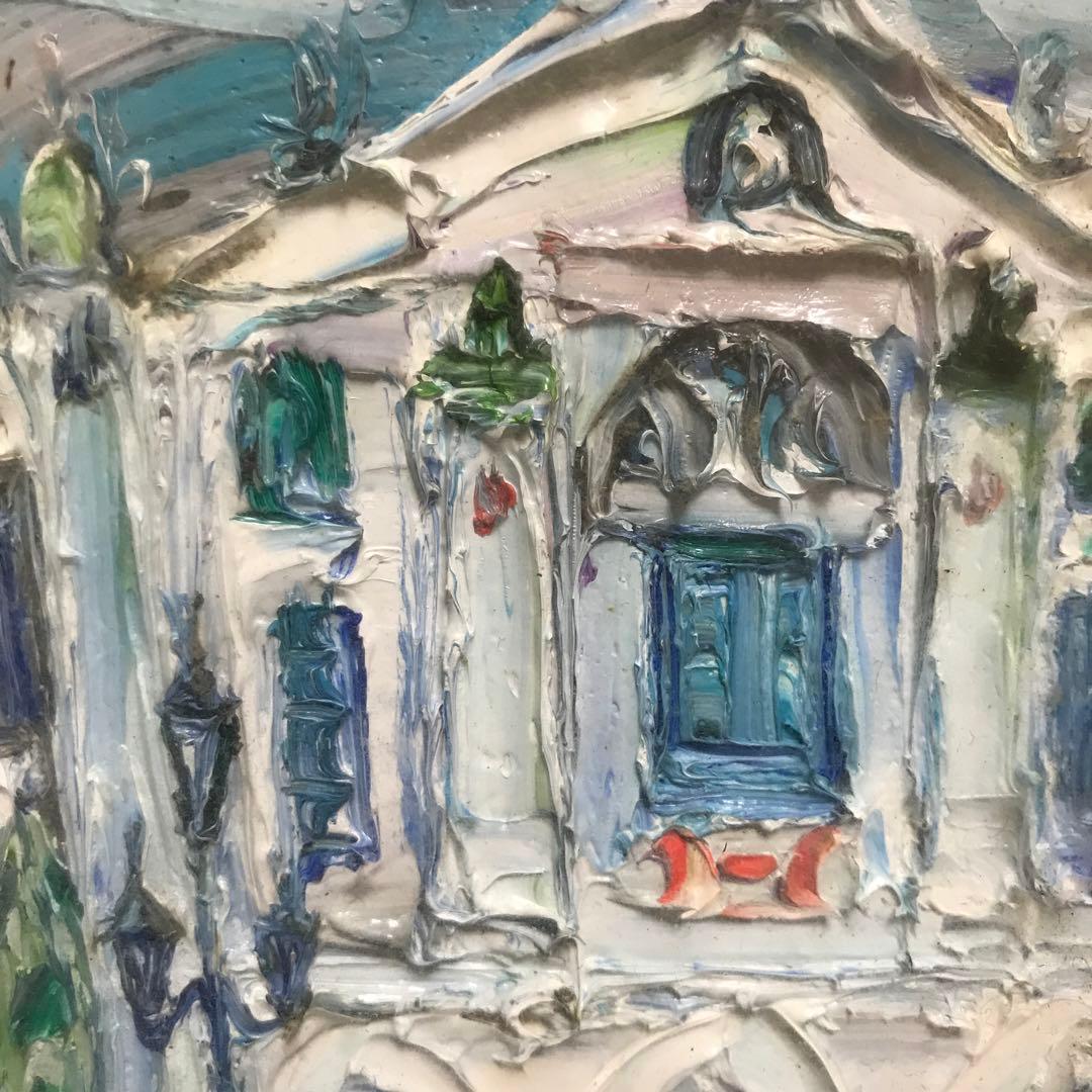 鈴木マサハル　ヴェネツィア風景の油彩額縁