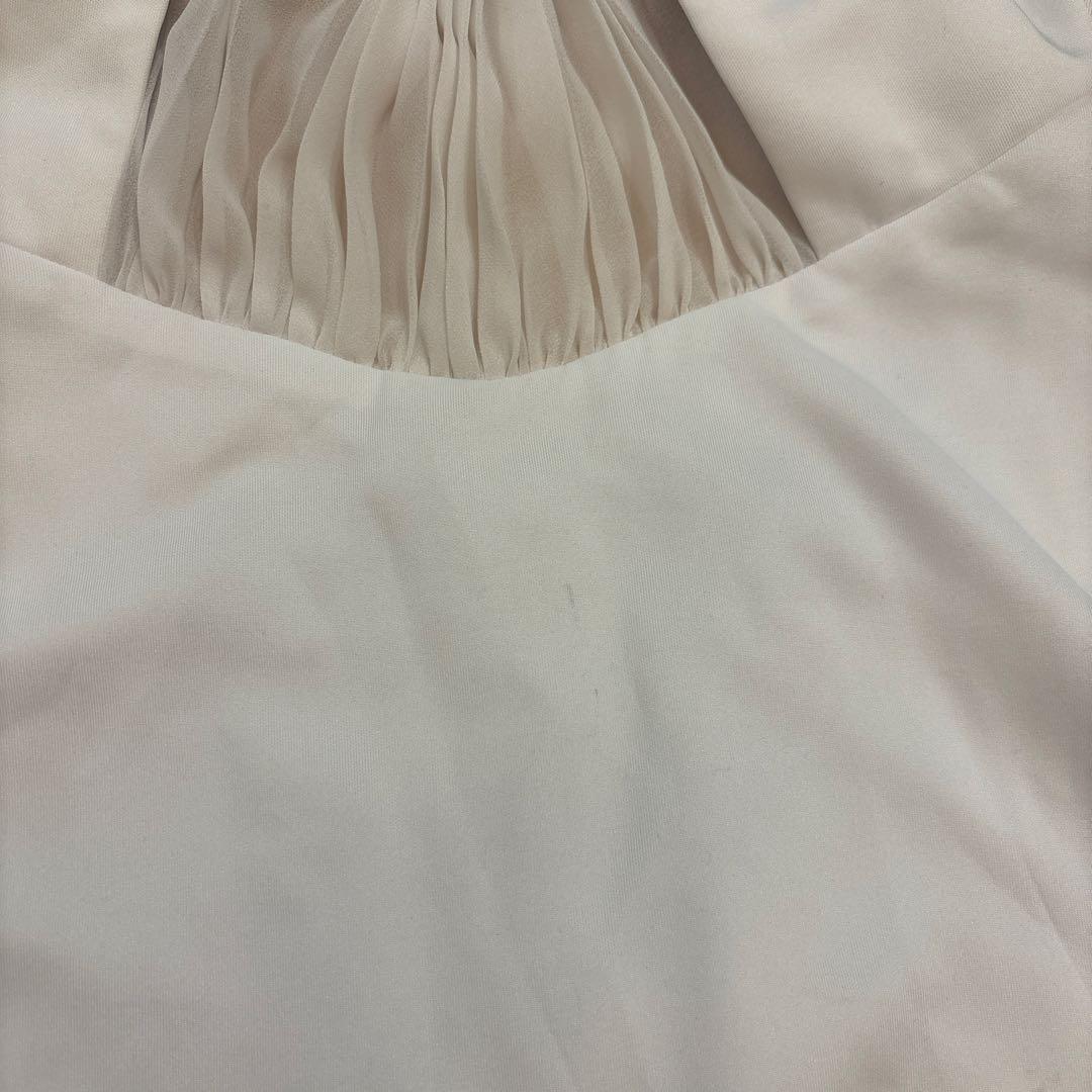 Veautt サテンドレス　白　XSサイズ