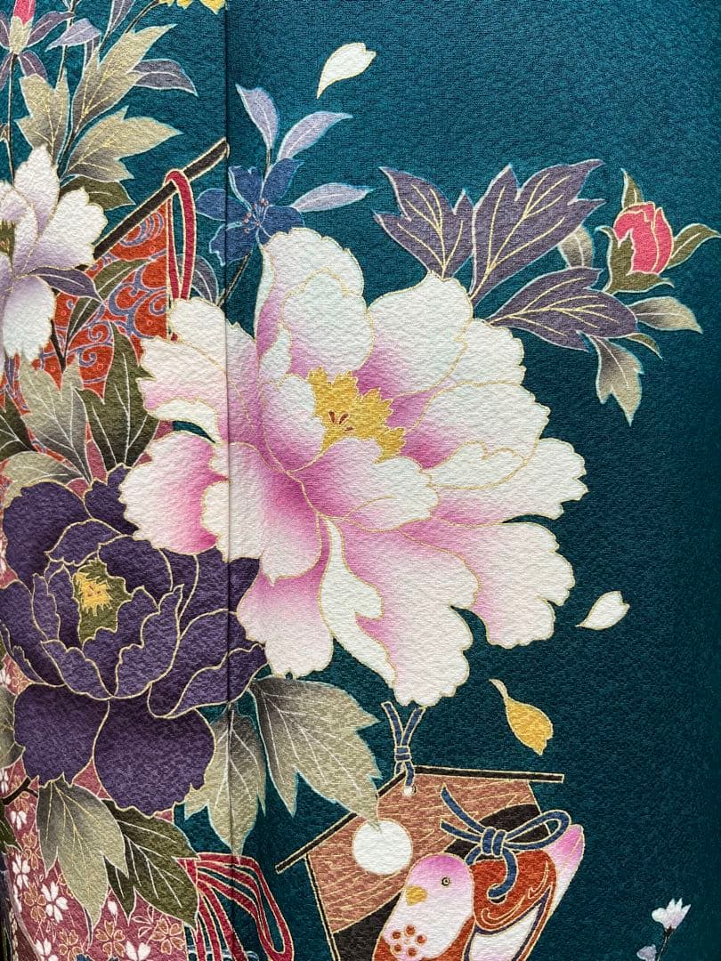 振り袖　フルセット　長襦袢付　成人式　お買い得　 金彩加工　690