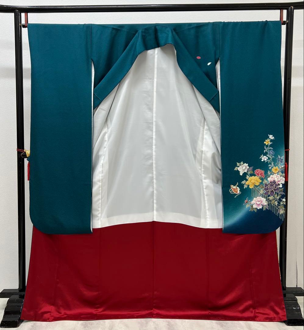 振り袖　フルセット　長襦袢付　成人式　お買い得　 金彩加工　690