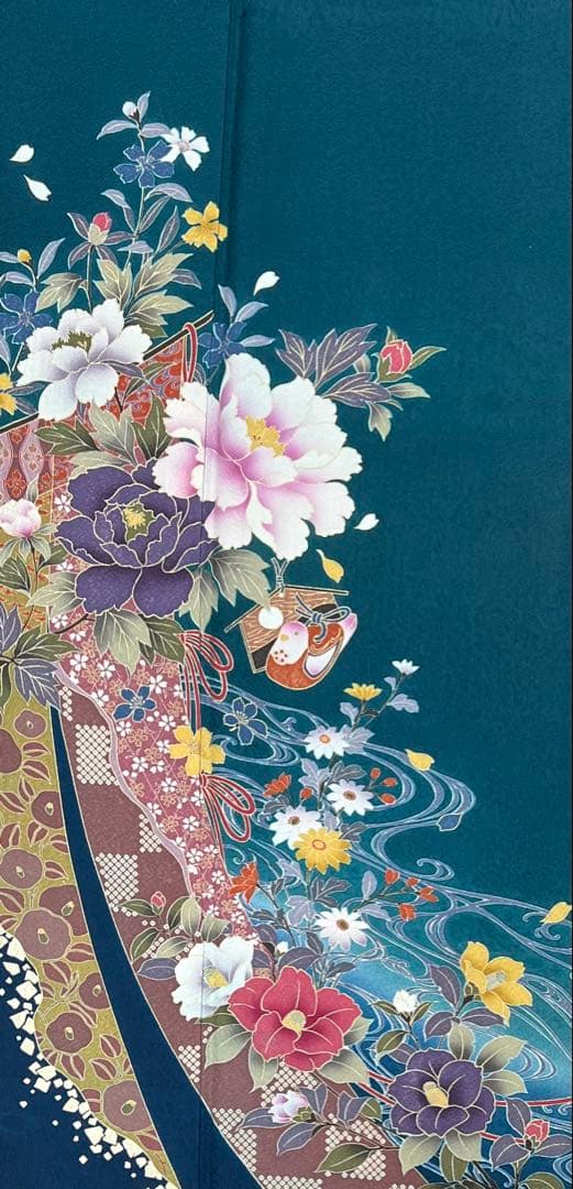 振り袖　フルセット　長襦袢付　成人式　お買い得　 金彩加工　690