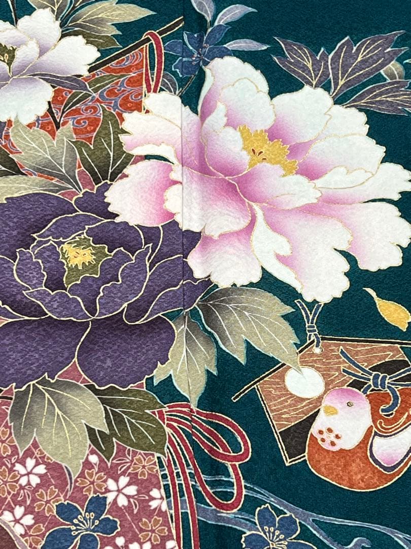 振り袖　フルセット　長襦袢付　成人式　お買い得　 金彩加工　690