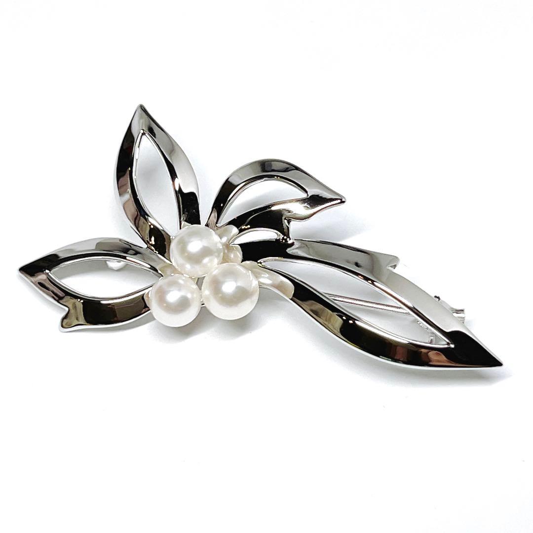 【未使用品】✨MIKIMOTO ミキモト パール　本真珠　ブローチ　NHK