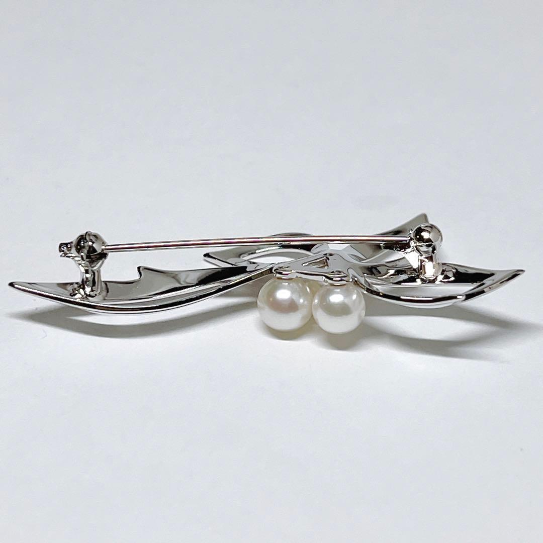 【未使用品】✨MIKIMOTO ミキモト パール　本真珠　ブローチ　NHK