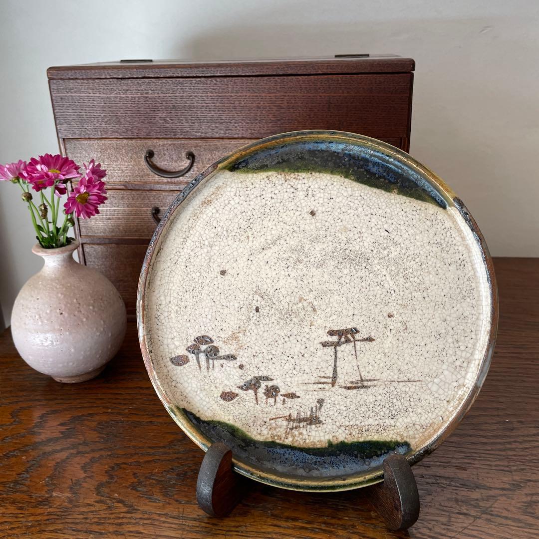 石皿　織部焼　行灯皿　皿